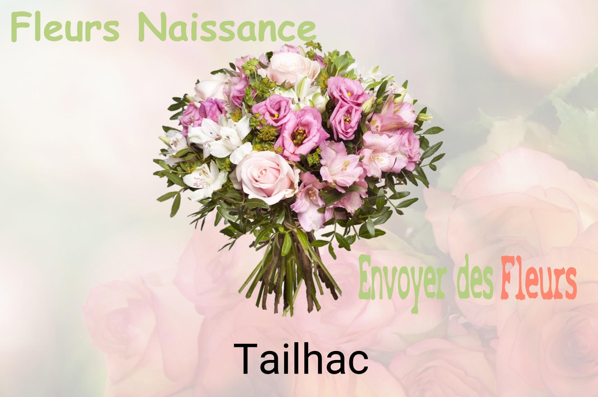 Bouquet de fleurs de naissance livré à Tailhac